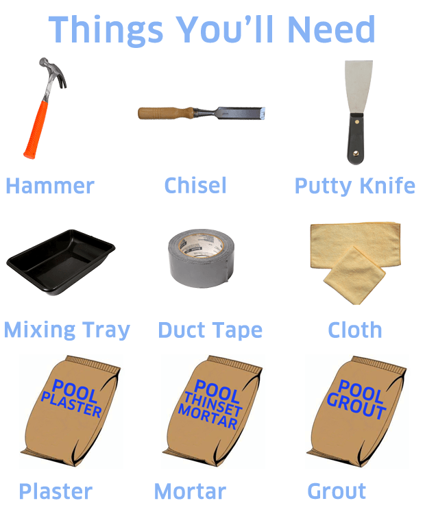 Pool Tile Replacement Tools