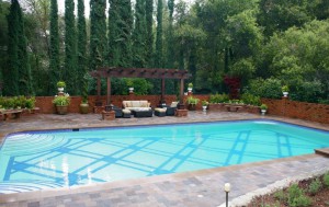 seating area by your inground pool